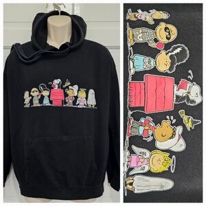 Peanuts Halloween Pullover Hoodie Size XL